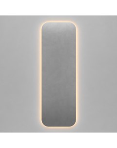 Прямоугольное зеркало с тёплой подсветкой kuvino nf led m серый 49x149x2 см Genglass
