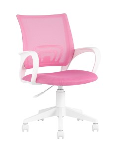 Кресло офисное topchairs st basic w розовый крестовина пластик белый розовый 63x89x60 см Stoolgroup