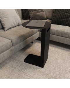Приставной столик металлический kniso черного цвета черный 40x60x35 см Genglass