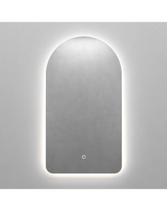 Зеркало арка с нейтральной подсветкой arkelo nf led s с сенсорной кнопкой серый 50x90x2 см Genglass