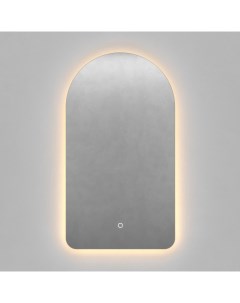 Зеркало арка с тёплой подсветкой arkelo nf led s с сенсорной кнопкой серый 50x90x2 см Genglass