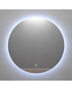 Круглое зеркало с холодной подсветкой rauntel nf led l с сенсорной кнопкой серый 2 см Genglass