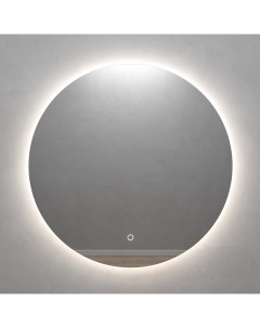 Круглое зеркало с нейтральной подсветкой rauntel nf led l с сенсорной кнопкой серый 2 см Genglass
