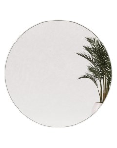Настенное зеркало rauntel m в тонкой металлической раме белого цвета белый 4 см Genglass