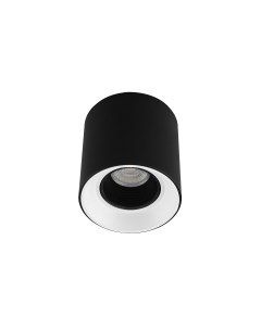 Dk3090 bw bk светильник накладной ip 20 10 вт gu5 3 led черно белый черный пластик черный Denkirs