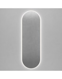 Овальное зеркало с нейтральной подсветкой nolvis nf led l серый 56x176x2 см Genglass