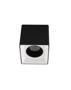 Dk3080 bw bk светильник накладной ip 20 10 вт gu5 3 led черно белый черный пластик черный Denkirs