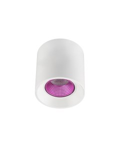 Dk3090 wh pi светильник накладной ip 20 10 вт gu5 3 led белый розовый пластик белый Denkirs