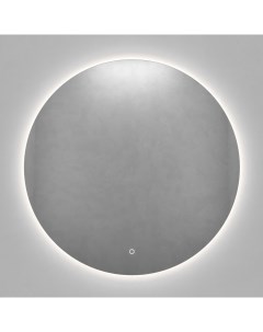 Круглое зеркало с нейтральной подсветкой rauntel nf led m с сенсорной кнопкой серый 2 см Genglass
