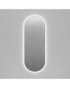 Овальное зеркало с нейтральной подсветкой nolvis nf led m серый 50x135x2 см Genglass