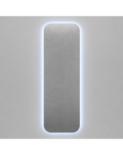 Прямоугольное зеркало с холодной подсветкой kuvino nf led m серый 49x149x2 см Genglass