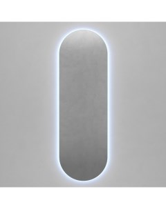 Овальное зеркало с холодной подсветкой nolvis nf led l серый 56x176x2 см Genglass