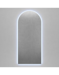 Зеркало арка большое с холодной подсветкой arkis nf led l серый 79x179x2 см Genglass