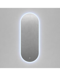 Овальное зеркало с холодной подсветкой nolvis nf led m с сенсорным включателем серый 50x135x2 см Genglass