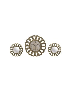 Часы настенные и 2 зеркала aureliano бронзовый 3 5 см To4rooms