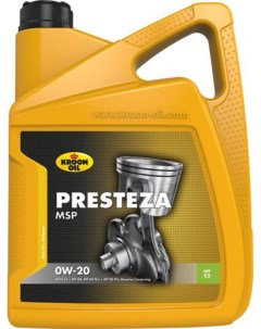 Моторное масло Presteza MSP 0W20 5л 36497 Kroon-oil