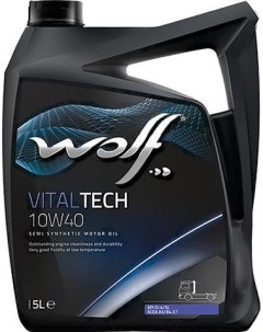 Моторное масло VitalTech 10W40 5л Wolf