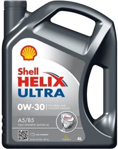 Моторное масло Helix Ultra A5 B5 0W30 4л Shell