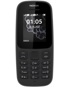Мобильный телефон 105 Dual SIM 2017 черный Nokia
