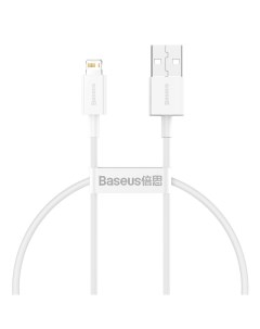 Кабель CALYS 02 Superior Series Fast Charging Data Cable USB to Lightning 2 4A 0 25m White Superior  Baseus