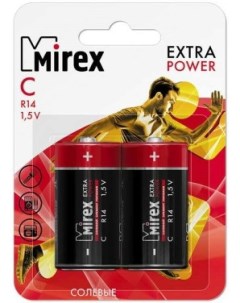 Батарейка солевая R14 C в 2 шт 23702 ER14 E2 Mirex