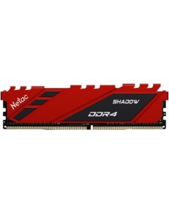 Оперативная память Shadow DDR4 3600 8GB C18 Red NTSDD4P36SP 08R Netac
