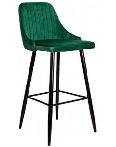 Барный стул Седия Megan 2 зеленый велюр HLR56 черный Akshome