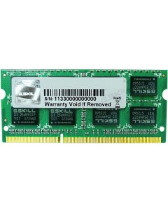 Оперативная память SO DIMM DDR III 8Gb PC 12800 1600Mhz F3 1600C11S 8GSL G.skill