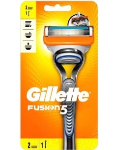 Бритвенный станок Fusion 2 кассеты Gillette