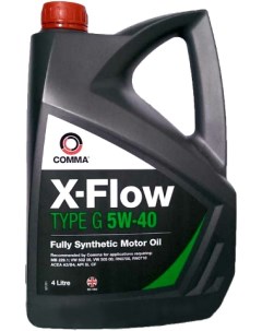 Моторное масло X Flow Type G 5W40 4л XFG4L Comma