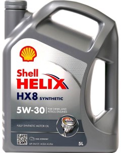 Моторное масло HELIX HX8 ECT 5W 30 5л 550048100 Shell