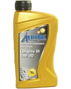 Моторное масло Longlife III 5W30 1л 0100281 Alpine