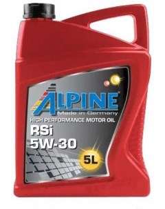 Моторное масло RSi 5W30 5л 0101623 Alpine