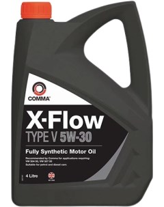 Моторное масло X FLOW TYPE V 5W30 4л XFV4L Comma