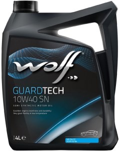 Моторное масло GuardTech 10W40 SN 4л Wolf