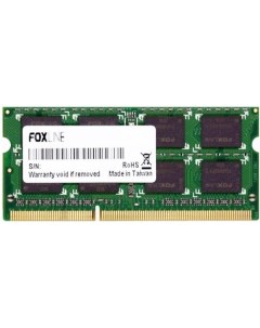 Оперативная память SODIMM 8GB 1600 DDR3L FL1600D3S11L 8G Foxline