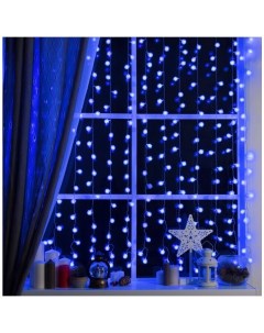 Новогодняя гирлянда Занавес 360 LED 2х1 5м синий 2361725 Luazon
