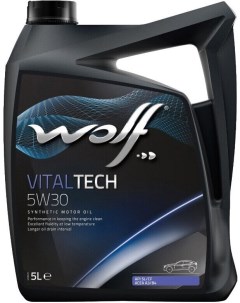Моторное масло VitalTech 5W30 5л 14115 5 Wolf