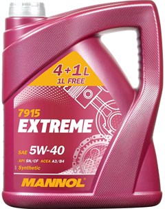 Моторное масло Extreme 5W40 SN CF 5л MN7915 5 Mannol