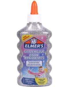 Клей канцелярский Elmers Glitter Glue 177 мл серебристый 2077255 Darvish