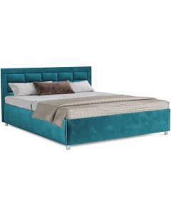 Кровать Версаль бархат 140 сине зеленый Mebel-ars
