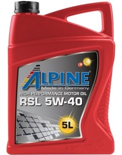 Моторное масло RSL 5W40 5л 0100142 Alpine