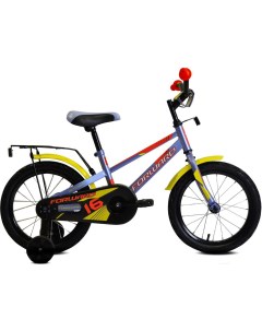 Детский велосипед Meteor 16 2020 2021 серый красный 1BKW1K1C1039 Forward