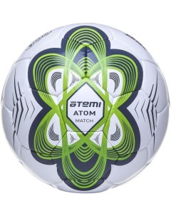Мяч футбольный Atom р 5 зеленый Atemi