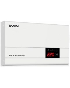 Стабилизатор напряжения AVR SLIM 500 LCD Sven