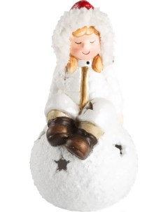 Новогоднее украшение Керамическая фигурка Снегурочка на шаре 505 009 Neon-night