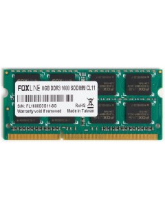 Оперативная память 8GB DDR3 SO DIMM PC3 12800 FL1600D3S11 8G Foxline