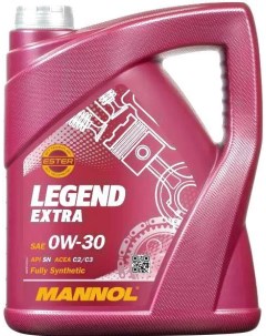 Моторное масло Legend Extra 0W 30 SN C2 C3 5л Mannol
