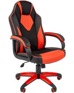 Офисное кресло Game 17 экопремиум черный красный 7024560 Chairman