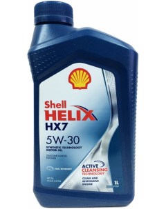 Моторное масло Helix HX7 5W30 550046376 1л Shell